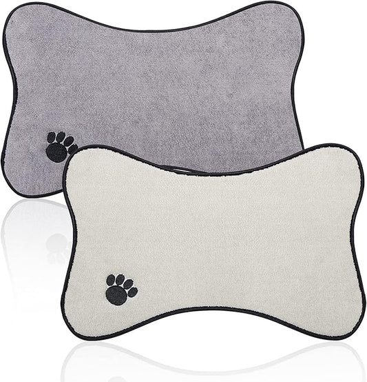 Pet Bowl Mat Drying mat Prevent Water and Food from Spilling (2pack)