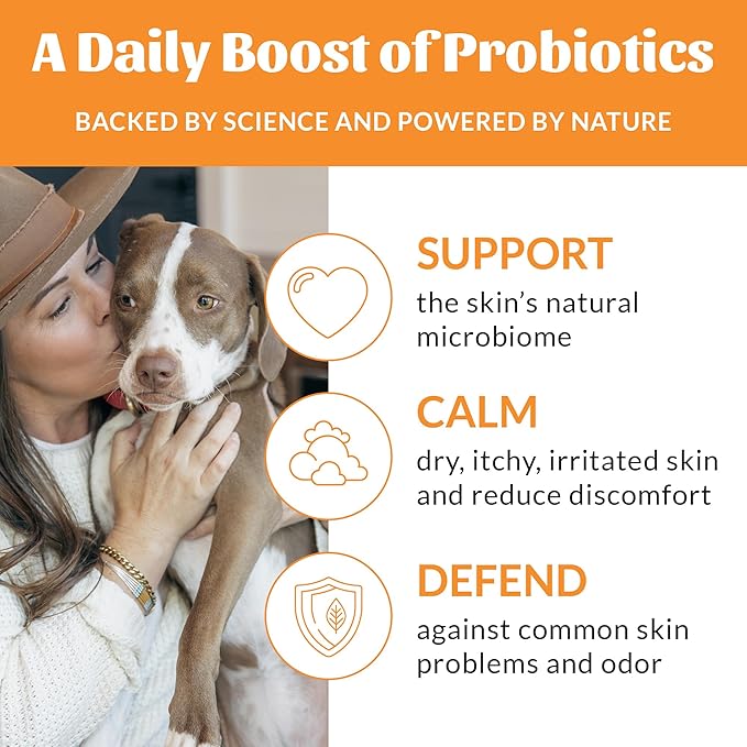 Skout's Honor Probiotic Pet Detangler Spray - Hydrating & Conditioning w/Avocado Oil, 97% Natural, Paraben & Sulfate-Free, softens for a More brushable Coat, Daily Use, 8oz, Honeysuckle