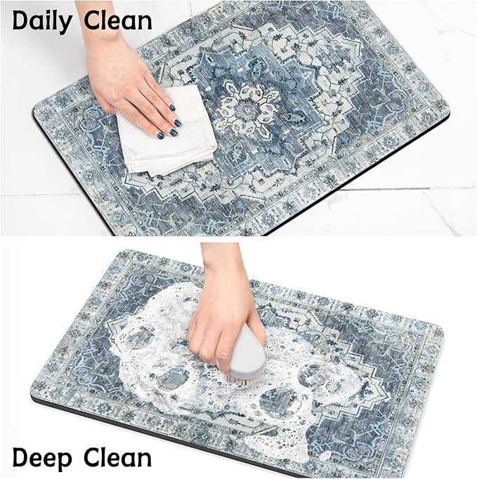 Pet Food Mats for Floor, Absorbent Dog Mat for Food and Water Dispenser Mat, Dog Food Mat Quick Dry Cat Food Mat Pet Supplies