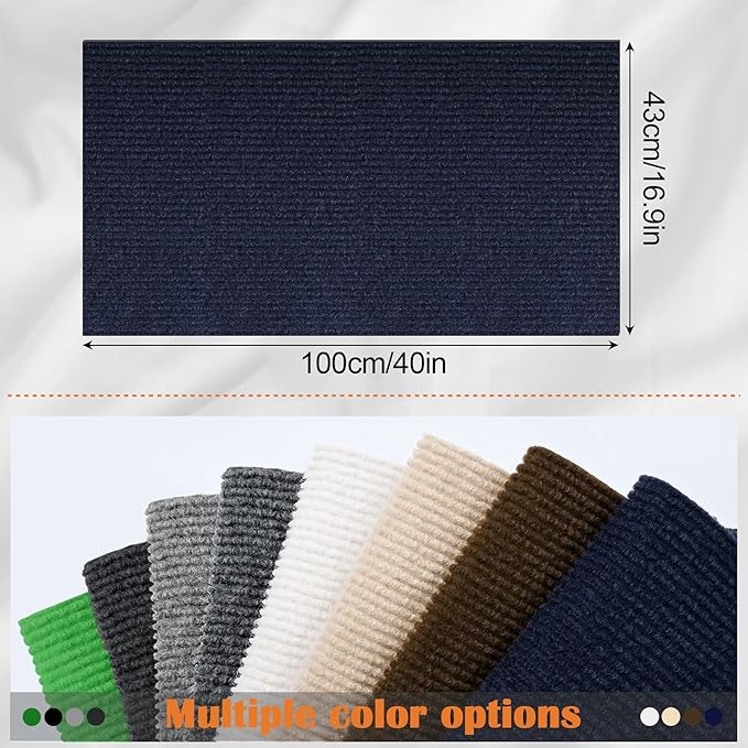 Cat Scratch Furniture Protector - 40" x 17" Trimmable Self-Adhesive Cats Claws Scratch Pads, DIY Cat Climbing Couch Protector for Scratch Post Cat Tree Replacement Indoor (Dark Blue)