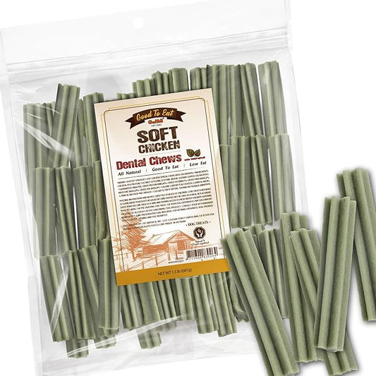 Gootoe Soft Dog Treats, Chicken Jerky - Dog Training Treats; High-Protein, Gluten-Free, Soft Jerky for Dogs, Hypoallergenic, Grain-Free, Dental Chews, 1.5 lb