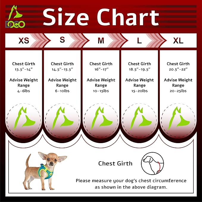 DOCO Dog Harness for Large Sized Dog - Athletica Adjustable, No Pull, No Choke, Puppy Vest Lightweight Air Mesh, Reflective, Puppy Essentials - Gray, X-Large (Chest 20.5"-22", Weight 20-25 lbs)
