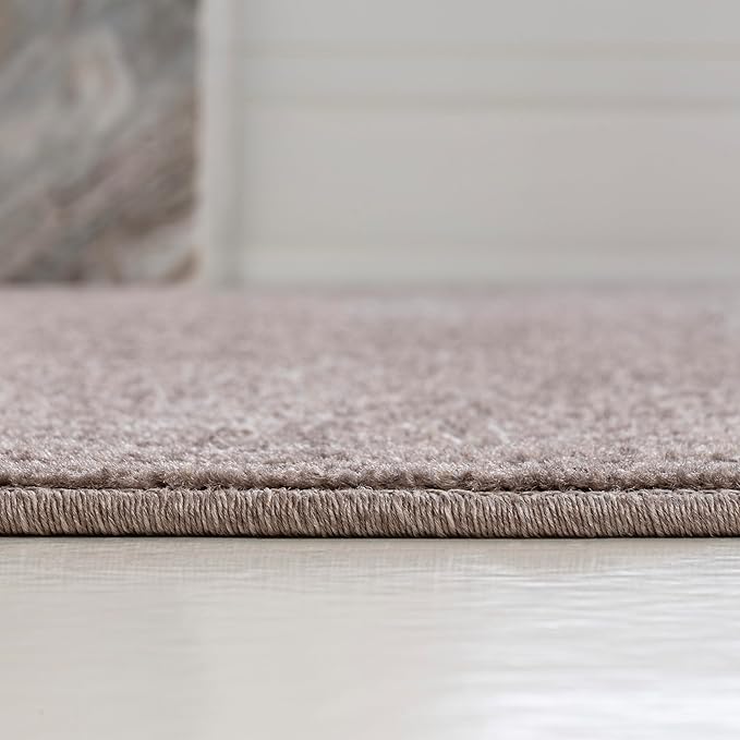 JONATHAN Y Nordby High-Low Arch Striped Indoor/Outdoor Area Rug, 4x6, Taupe/Beige, for Patio, Backyard, Living Room, Bedroom, Office, Hose-Washable (SCN104D-4)