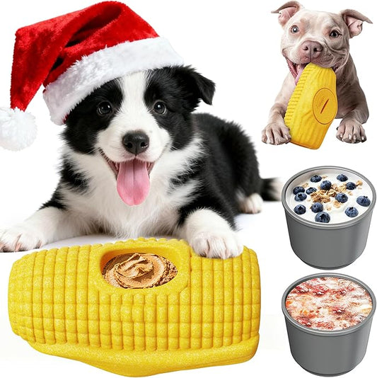 Mile High Life Dog Frozen Treat Toys, Interactive Dog Lick Toys with Dual Frozen Molds, Indestructible Aggressive Chew Toys to Keep Them Busy, Food Grade-Easy to Clean-Reduce Anxiety-Safe Chewing