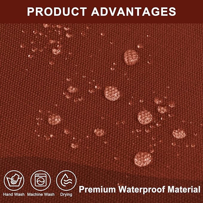 Dog Bed Covers Replacement Washable, Waterproof Dog Bed Cover with Zipper, 44Lx32Wx3H inch Durable Oxford Pet Bed Cover for Outdoor/Indoor Use, Cover Only, Tangerine