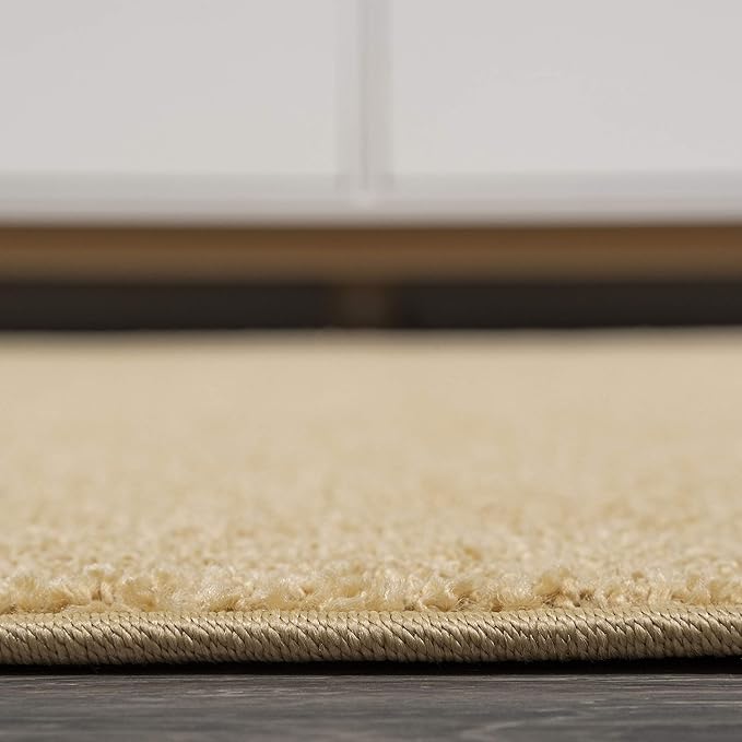 JONATHAN Y Haze Solid Low-Pile Mustard Indoor Area Rug 3x5, Coastal,Bohemian,Minimalist,Classic, Easy-Cleaning for Living Room,Bedroom,Kitchen,Pet Friendly,Non-Shedding (SEU100B-3)