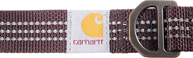 Carhartt Nylon Webbing Dog Collar, Fully Adjustable W/Durable Side Release Buckle, Deep Wine, Large