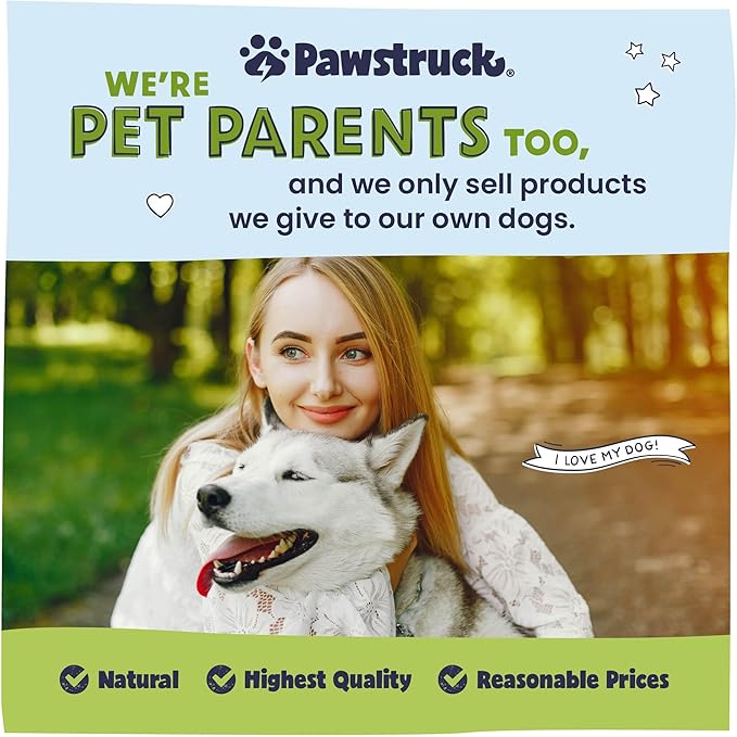 Pawstruck Large 5-6" Filled Dog Bones, Peanut Butter Flavor - Made in USA, Long Lasting Stuffed Femur for Aggressive Chewers, Dental Treat - Pack of 3, Packaging May Vary