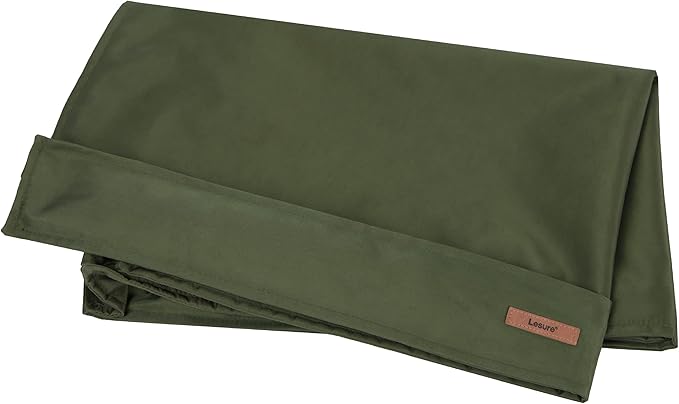 LE SURE Waterproof Dog Bed Cover Replacement Washable - Large Size for Pet Mat 36x27x3 Inches, Green
