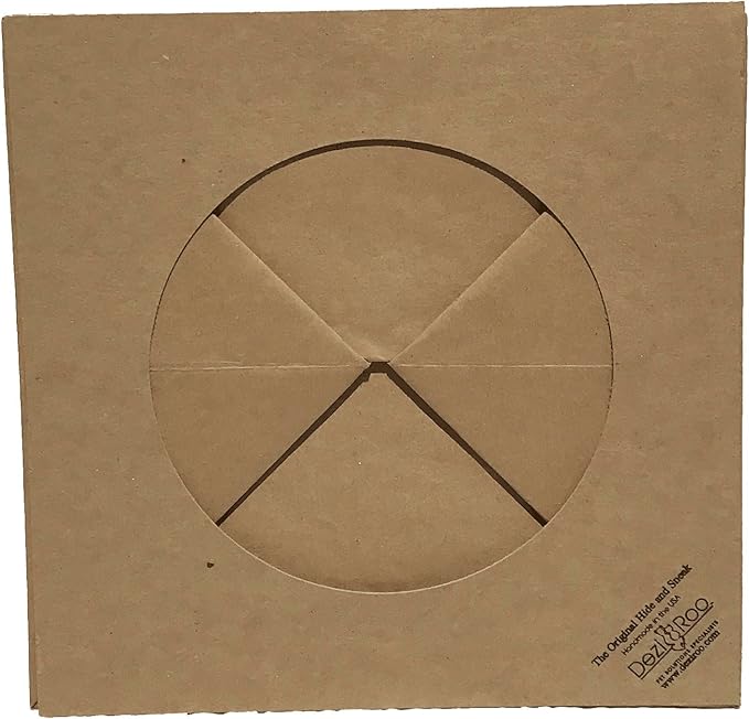 Dezi & Roo Hide and Sneak Collapsible Paper Cat Tunnel - Made in USA - Designed by a Feline Vet - Interactive Cat Toy - Cat Enrichment Toy - Hideaway