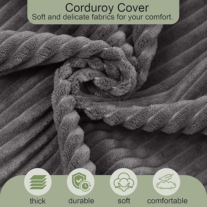 MeMoreCool Boneless Folding Sofa Bed Full Size – Corduroy Convertible Futon Couch with Foam Core & Pillow, 1500 lb Capacity Floor Sleeper, Washable Cover for Living Room, Bedroom, Guest Space