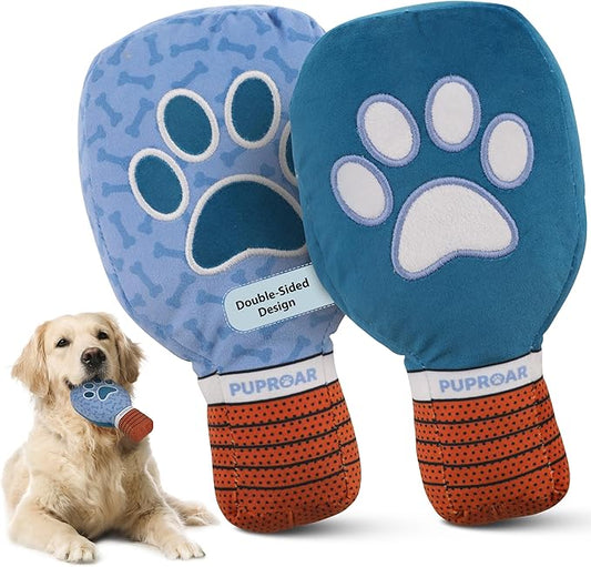 Pickleball Dog Toy – Valentines Day& Birthday Dog Toy Present & Pickleball Gift, Plush Pickle Ball Paddle with Interactive Squeaker & Crinkle, Funny Puppy Gift
