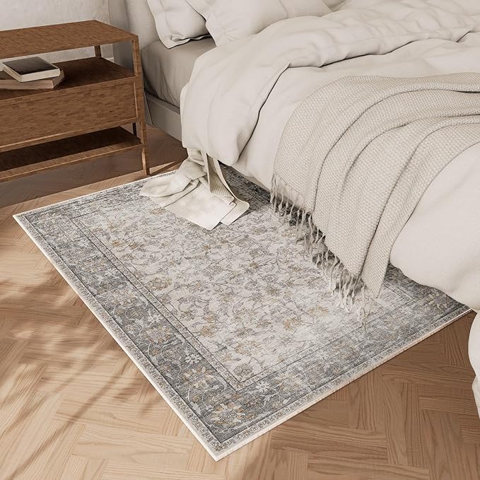 Washable Entryway Small Area Rugs: Door Mat Indoor Entrance 2x3 Boho Rug Stain Resistant Non-Slip Rubber Backing Soft Carpet for Kitchen Front Door Indoor Entrance Entry Bedroom Kids Room