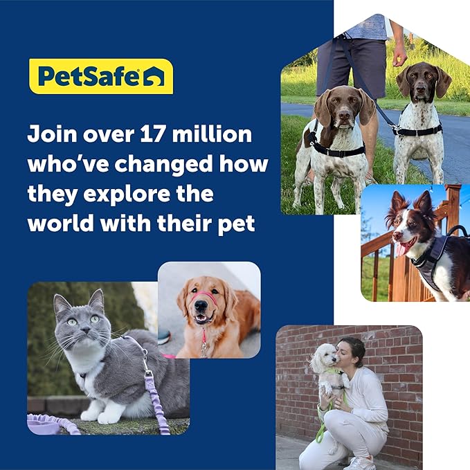 PetSafe Easy Walk No-Pull Dog Harness - The Ultimate Harness to Help Stop Pulling - Take Control & Teach Better Leash Manners - Helps Prevent Pets Pulling on Walks, Medium, Fawn/Brown