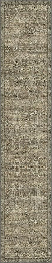 2x10 Runner Rug Machine Washable Boho Rug Runners for Hallway,Ultra-Thin Low Pile Rug,Lightweight Indoor Carpet,Non Slip Floral Runners for Enrtyway, Corridor, Home Office, Kitchen,Sage