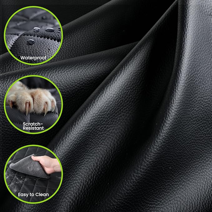 2-in-1 Dog Car Seat Cover for Back Seat, Transform to Passenger Mode - Dog Car Seat, Waterproof, Scratch-resistant, Support to 330lbs, for Outdoor Activities, Travel, to the Vet, for Cars/SUV/Truck