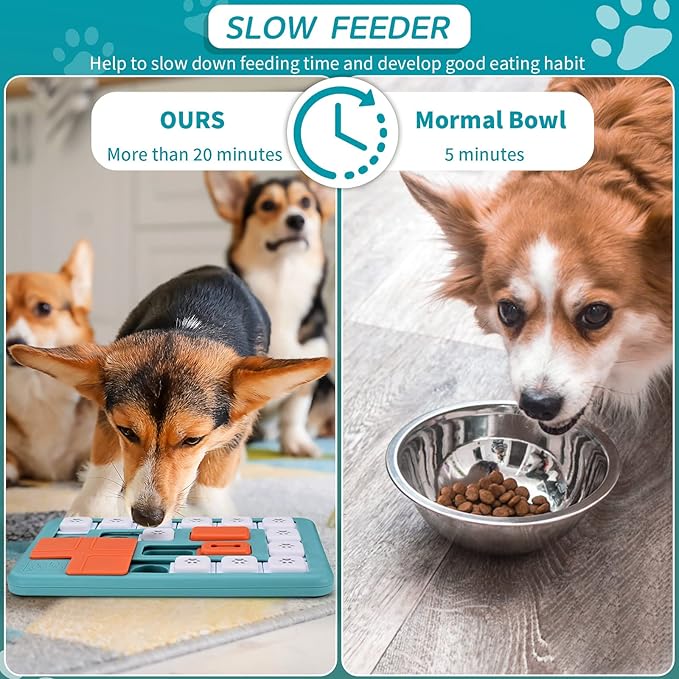 Dog Puzzle Toys - Interactive IQ Training & Mental Stimulating Toys for Large, Medium & Small Dogs