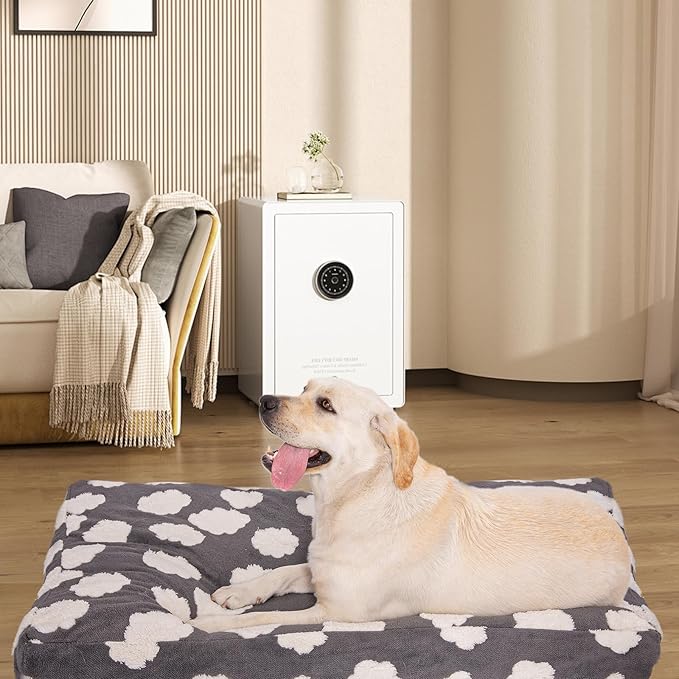 Faux Fur Dog Bed Covers – Ultra Soft Rose Velvet, Removable & Washable, Cozy & Durable,Large Pet Bed Cover Only (No Filling) – Gray, (Cloud Coffee Brown, 42" L x 28" W x 4.5" Th)
