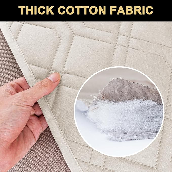 PrinceDeco 5-Layer Waterproof Dog Blanket, Anti-Slip Furniture Protector for Couch (32x82 Inch,French Oak)