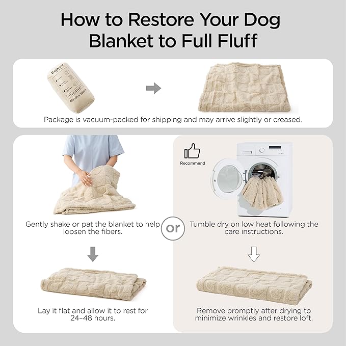 Bedsure Dog Blanket for Small Dogs Washable - Fluffy Fuzzy Puppy Cat Flannel Blanket with Premium 350GSM Coral Fleece Soft for Pet Kitten Doggy, Grey Bobo, 25x35IN