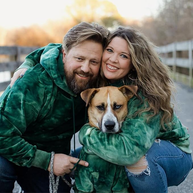 Spark Paws Human Hoodie - Premium Quality, Buttery Soft, Superior Comfort and Fit, Calming Fleece Interior, Suitable for All Styles – Green Skydye - M