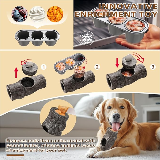 Dog Toys for Aggressive Chewers,Indestructible Dogs Toy for Large/Medium Breed,Frozen Dog Treat Holder to do Keep Them Busy to Reduces Anxiety