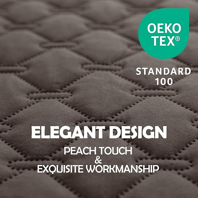 gogobunny 100% Double Sided Waterproof Dog Blanket Soft Pet Bed Cover Reversible Protect Furniture Couch Sofa Car for Puppy Cat Kids (Dark Walnut/Light Walnut, 30x30 Inch (Pack of 1))