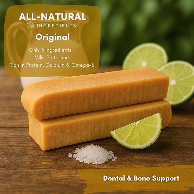 Majestic Pet Himalayan All-Natural Yak Style Cheese Dog Chews Made with 100% Cows Milk- Long Lasting Dental Chew for Dogs - Healthy Pet Treats (Dental & Bone Support, Regular, 1 Pack)
