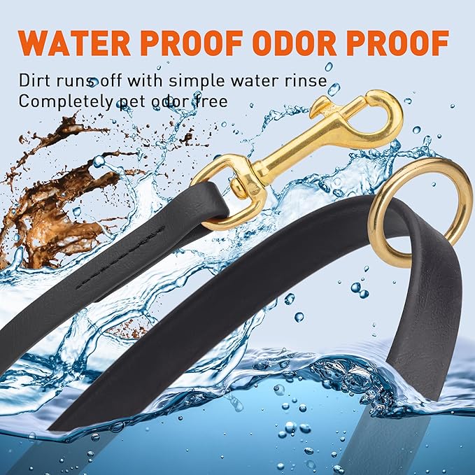 Viper Biothane Working Lead for Dogs 4ft, Black