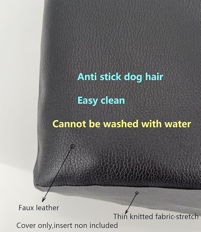 Summer Dog Bed Cover Not Waterproof Hair Resistant 36x27 Inch Black