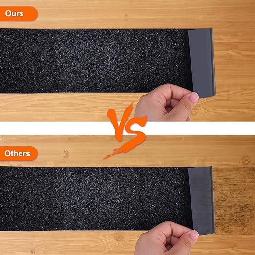 Qingluan Anti Slip Tape Grip Tread Tape Waterproof 4 inch x 16 ft Heavy Duty Abrasive Adhesive Black Tape for Outdoor/Indoor Stairs Steps Floor Ramps