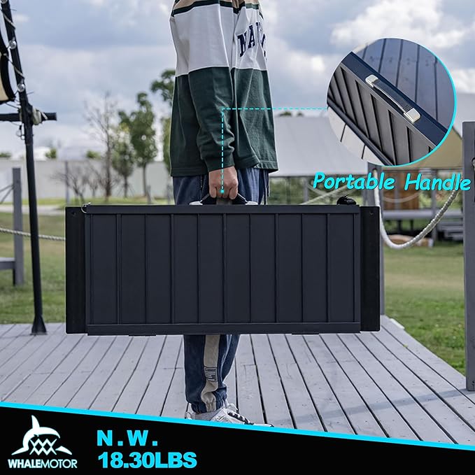 Black Portable Wheelchair Ramp, 3FT No-sew Non-Slip Aluminum Wheelchair Ramp, Folding Portable Wheelchair Ramps for Home, Weight Capacity Up to 800 LBS, Loading Dock Plates