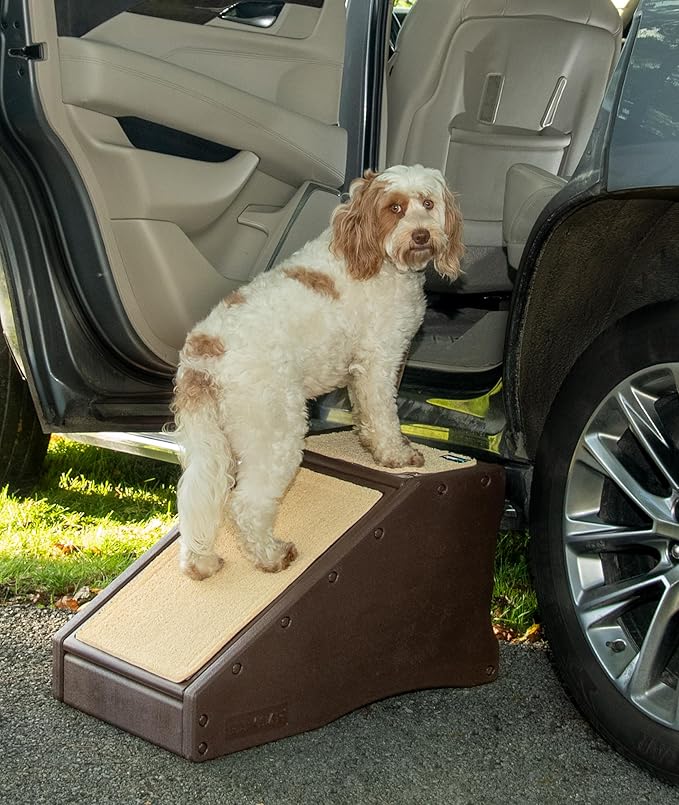 Pet Gear Stramp Stair and Ramp Combination for Dogs/Cats, Easy Step, Lightweight/Portable, Sturdy, Easy Assembly (No Tools Required) 1 Model, Available in 6 Colors