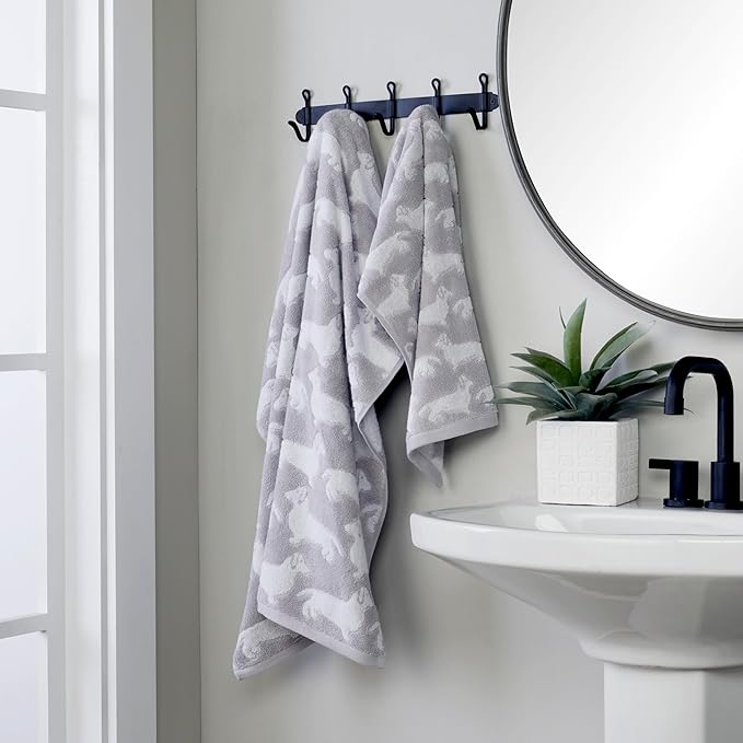 SKL Home by Saturday Knight Ltd. Dog 2 Pc Hand Towel, Gray
