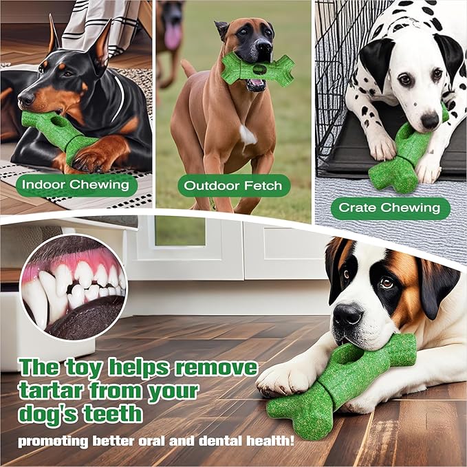 KADTC 2 in 1 Extra Extra-Large Size Durable Dog Bully Stick Holder and Indestructible Bone Chew Toy for Large Aggressive Chewers Breed Dogs