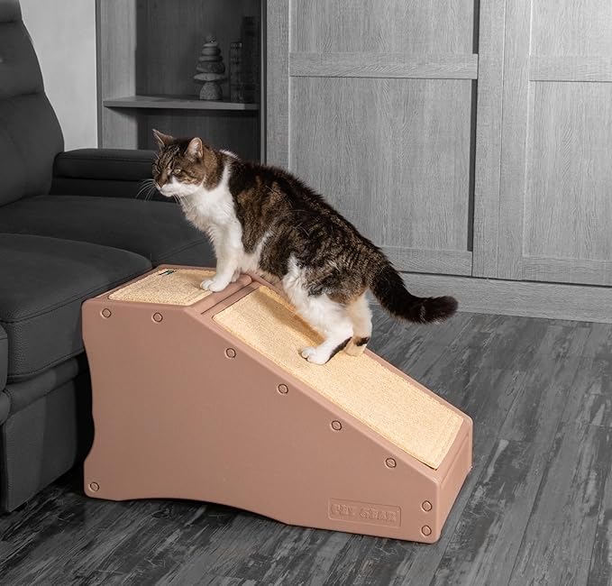 Pet Gear Stramp Stair and Ramp Combination for Dogs/Cats, Easy Step, Lightweight/Portable, Sturdy, Easy Assembly (No Tools Required) 1 Model, Available in 6 Colors