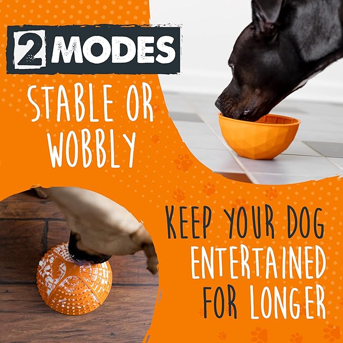Mighty Paw Dog Slow Feeder Bowl - Interactive BPA-Free Silicone Lick Bowl for Dogs - Easy to Clean, Keeps Pets Entertained, Provides Mental Enrichment