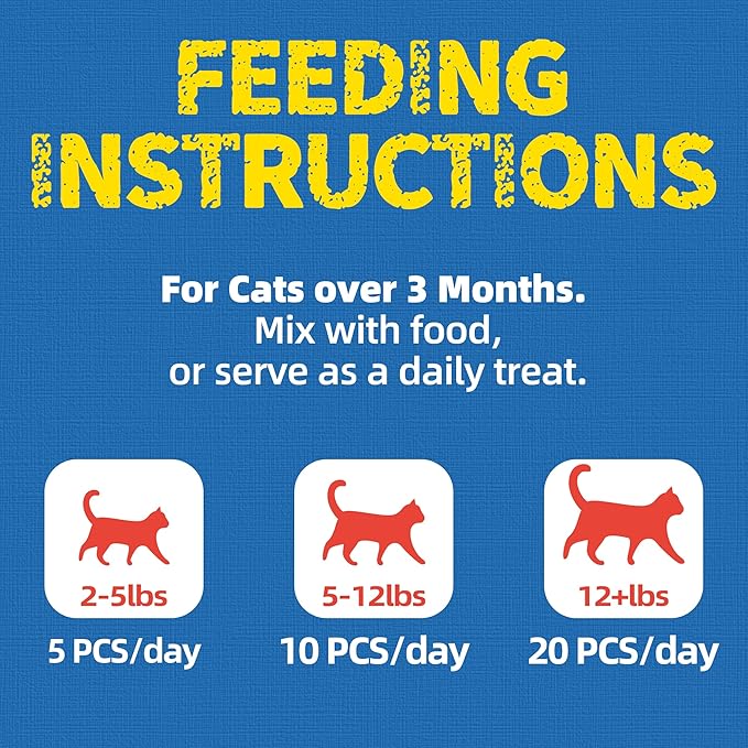Just Try 16 OZ Tuna Cat Treats for Indoor Cats Training Treats with Real Tuna Omega-3 for Cats Joint Support & Skin Coat Health & Dental Care