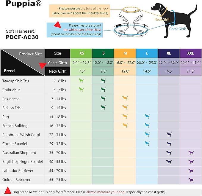 Puppia Soft Dog Harness No Choke Over-The-Head Triple Layered Breathable Mesh Adjustable Chest Belt and Quick-Release Buckle, Sky Blue, X-Large (Pack of 2)