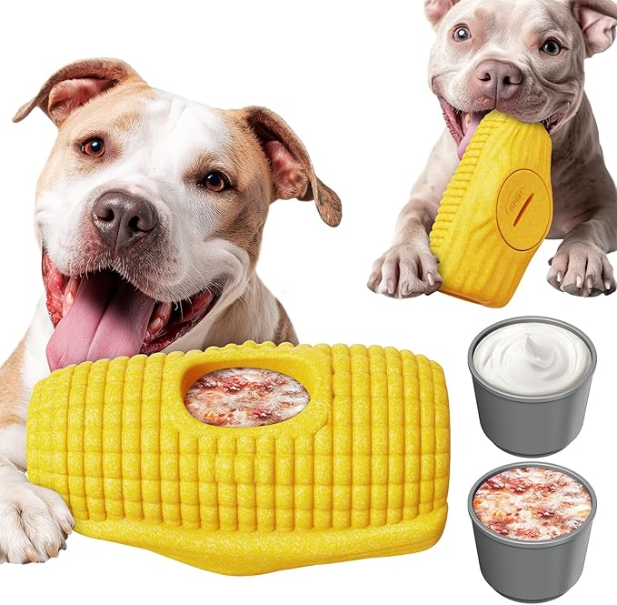 Multi-Functional Interactive Dog Toys for Aggressive Chewers, Indestructible Dog Toys for Medium/Large Breeds,Frozen Dog Treat Holder to Keep Them Busy,Reduces Anxiety(Pack of 1)