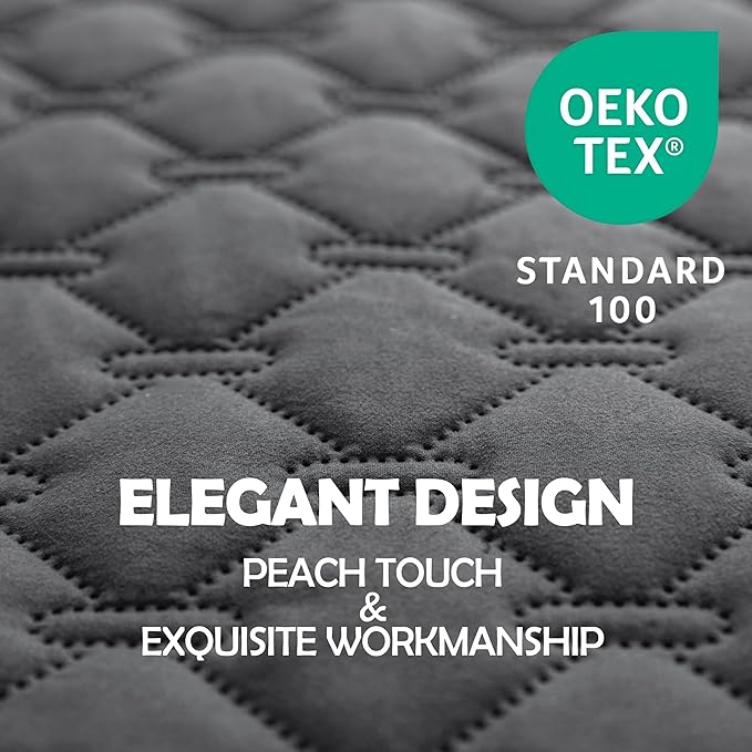 gogobunny 3X Stronger Waterproof Pet Blanket, Scratch Proof Furniture Protector for Dogs Cats, Reversible Cover 32x53 Inch, Dark Grey