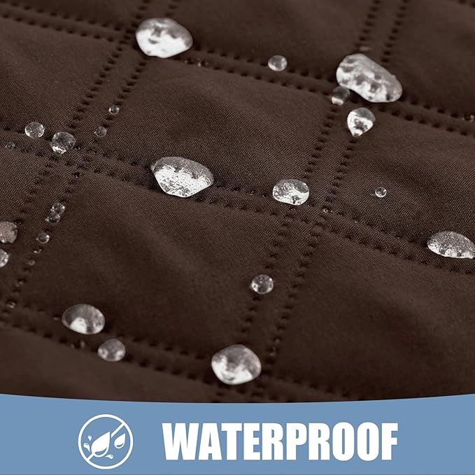 Smiry Waterproof Dog Bed Cover Pet Blanket, Soft Washable Dog Blanket for Furniture Bed Couch Sofa Reversible, Checkered (40"x80", Chocolate/Chocolate)
