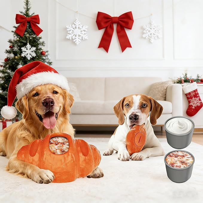 Aggressive Chew Toys for Large Dogs, Pet Valentine Anxiety Relief for Dogs Toy, Dog Frozen Treat Toy, Indestructible Chew Toys for Peanut Butter and Frozen Treats Reduces Anxiety