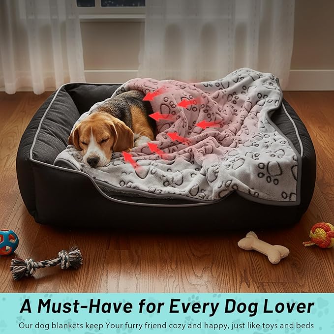 Stuffed Small Dog Blanket for Puppy Cat Bed, Washable Indoor Dog Beds & Furniture, Soft 24 * 32 inches Blanket Small Pet Supplies
