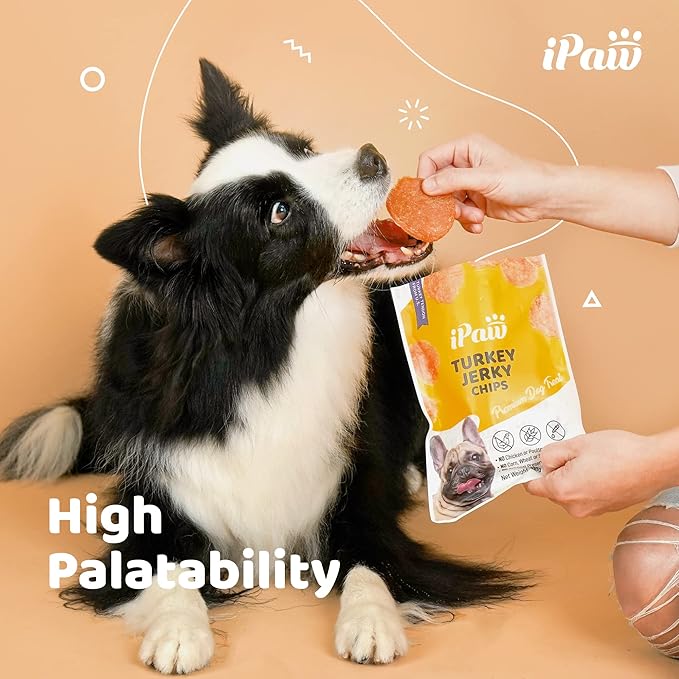 iPaw 2 Saver Combo Turkey Chips Dog Treats for Puppy Training, All Natural Human Grade Dog Treat, US Sourced Raw Material, Hypoallergenic, Easy to Digest (Turkey Chips), 2 Packs