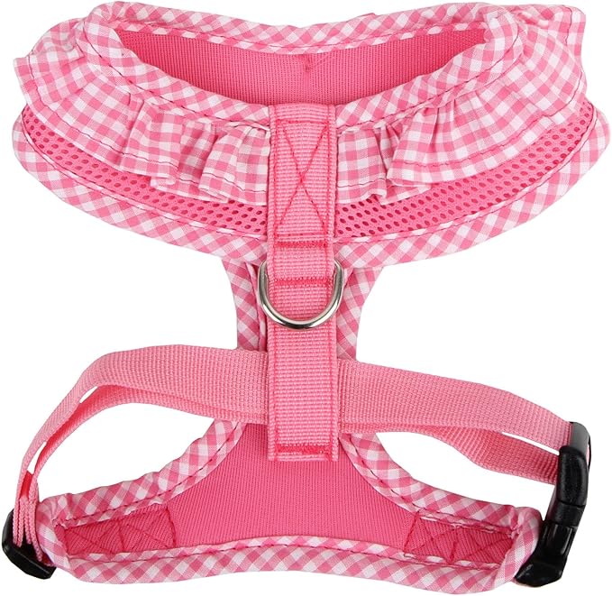 Authentic Puppia Vivien Harness, Pink, Medium