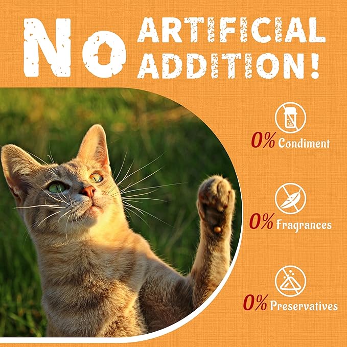 Just Try 16 OZ Krill & Chicken Cat Treats - Freeze-Dried Shrimp Snacks with Omega-3, Crunchy Cat Treats for Skin & Coat Health, Dental Care & Training Treats
