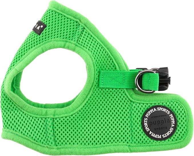 PUPPIA International Harness Soft B Vest, Large, Green