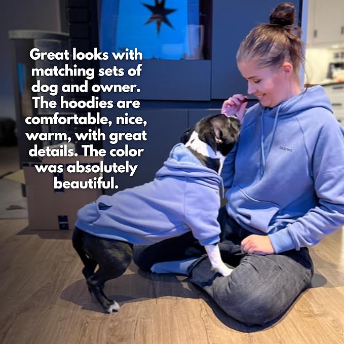 Spark Paws Human Hoodie - Premium Quality, Buttery Soft, Superior Comfort and Fit, Calming Fleece Interior, Suitable for All Styles - Slate Blue - S