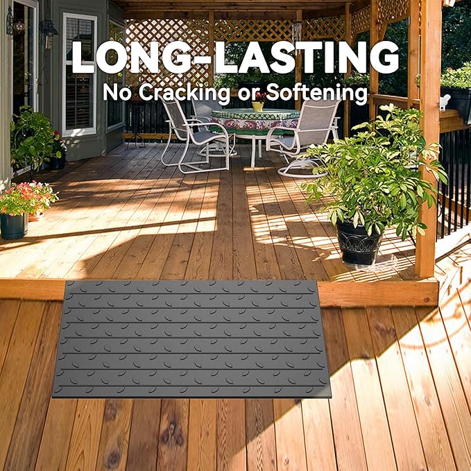 3.5" Rise Rubber Threshold Ramp for Doorways, 36" Wide Wheelchair Ramp 5500 Lbs Capacity, Entry Curb Ramp with Non-Slip Surface, for Wheelchairs, Scooter, Power Chairs, Driveways